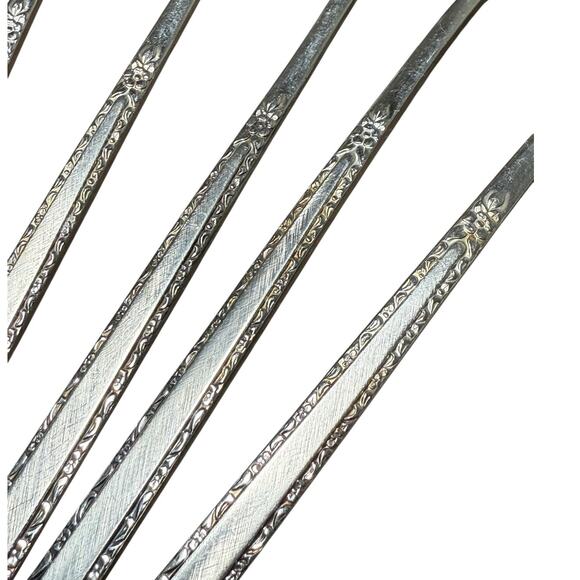 Oneida Via Roma Community Ice Tea Spoons Flatware Long Handle Stainless Vintage - Picture 6 of 7